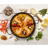 Paellera Valenciana Inducción 10 Cm, Acero Esmaltado, Mini Paella Aperitivo, Fuego, Gas, Horno Negro  Briebe Levante