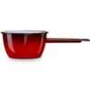 Cazo Cocina Hervir Leche Acero Esmaltado 12cm Hervidor 0,7l, Inducción, Todo Tipo Fuego, Horno Rojo  Briebe Ignea