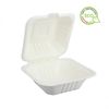 Cajas Para Hamburguesas De Fibra Blancas (10x10x8cm) Pack De 125 Unidades