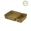 Barqueta Compostable Kraft 2 Divisiones 250 Unidades