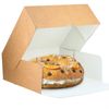 Caja Tarta Kraft Con Apertura Frontal (32x32x10 Cm) Pack De 25 Unidades