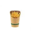 Vaso Cartón Kraft Para Bubble Waffle, Fritos Y Wraps (12 Oz) Pack De 50 Unidades