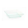 Plato Verde Transparente Cuadrado 65x65 Mm - 40 Ml 200 Unidades