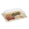 Bandeja Sushi Compostable Con Tapa Antivaho (16x11,5x4,5cm) Pack De 125 Unidades