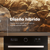 Horno Evvo Airfryer H25, Clase Energética A, 81l, 10 Programas, Función Airfryer, Inox