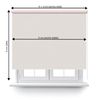 Estor Enrollable Screen Basic 5% Blanco Lino 110x150cm.