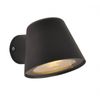 Lámpara De Pared Alpinaluz Led Aluminio Blanco Ip44, Exterior, En Negro