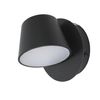 Aplique De Pared Led Alpinaluz "flexcup" 6w 2700k Diseño Rotatorio, En Negro