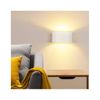 Aplique De Pared Alpinaluz "bayona" Moderno Led Up And Down, En Blanco