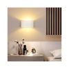 Aplique De Pared Alpinaluz "bayona" Moderno Led Up And Down, En Blanco