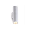 Aplique De Pared Alpinaluz "duo" Luz Dual Arriba Y Abajo, Aluminio Blanco, 2 Casquillos Gu10