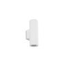 Aplique De Pared Alpinaluz "duo" Luz Dual Arriba Y Abajo, Aluminio Blanco, 2 Casquillos Gu10