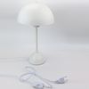 Lámpara De Mesa Alpinaluz "shimo" E27, Diseño Vintage, Base Sólida, En Blanco