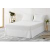 Cubre Canape Somier Liso Algodón Poliester. Vipalia Cama  90 Cm Blanco