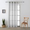 Vipalia Pack 2 Unidades Cortinas Confeccionadas Visillo Semitransparentes Anillas Metal. Gris 140x260 Cm