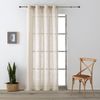 Vipalia Pack 2 Unidades Cortinas Confeccionadas Visillo Semitransparentes Anillas Metal. Beige 300x260 Cm