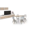 Pack Muebles De Salon Nordico - Conjunto De Salon + Mesa Extensible + 4 Sillas Blanco