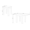 Pack Muebles De Salon Nordico - Conjunto De Salon + Mesa Extensible + 4 Sillas Blanco