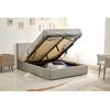 Cama Canape Abatible Con Cabecero Blanco 150x190 Cm + Colchon Basico De 18 Cm