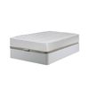 Cama Canape Abatible Blanco 105x190 Cm + Colchon Top Viscoelastico De 28 Cm