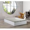 Cama Canape Abatible Blanco 105x190 Cm + Colchon Top Viscoelastico De 28 Cm