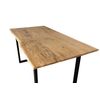 Pack Mesa De Comedor O Cocina Madera Maciza 180cm + 4 Sillas Nordic Negro