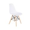 Pack Mesa Redonda De Cristal Templado + 4 Sillas Nordic Blanco 120x75 Cm