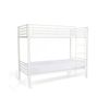 Litera Metalica Doble Cama 90cm As-110 Blanco + 1 Colchon (90x190 Cm)