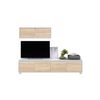 Conjunto Mueble De Salon Alma, Blanco Y Cambria 200x43 Cm