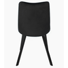 Silla De Comedor Mia Negro En Terciopelo, 4 Unidades