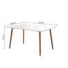 Mesa Nordica De Comedor O Cocina Viken 120cm Blanco