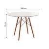 Mesa Redonda Nordica 100cm. Comedor O Cocina Blanco