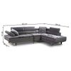 Sofa Rinconera Chaise Longue Executive 262cm Negro, Chaise Derecho