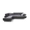 Sofa Rinconera Chaise Longue Executive 262cm Negro, Chaise Derecho