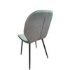 Silla De Comedor En Polipiel/metal Gris Oscuro, 4 Unidades