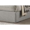 Cama Canape Abatible Trizen 135cm Gris En Terciopelo