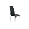 Silla De Comedor En Polipiel Lev Negro, 4 Unidades