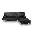 Sofa Cama Chaise Longue Keren Xs 198cm Negro