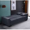 Sofa Cama Keyla 210cm, Con Arcon Gris Oscuro