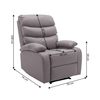 Sillon Reclinable Manual Miami 1 Plaza Marron