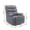 Sillon Reclinable Manual Miami 1 Plaza Gris