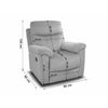 Sillon Reclinable Manual Texas 1 Plaza Marron