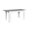 Mesa Extensible De Comedor O Cocina Miramy 178cm, Blanco Y Cambria