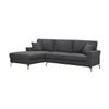 Sofa Chaise Longue Ellen 245cm, Gris Oscuro, Chaise Izquierdo