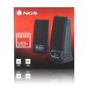 Altavoces Multimedia 2.0 Para Pc Ngs Sb150 Rms 2w (1w+1w) Salida Auriculares Y Alimentación Usb. Boton On/off Y Control De Volumen Color Negro