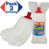 Fregona Microfibras Super Net Cali. 210 Gramos. Pack 3 Unidades.