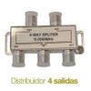 Distribuidor De Television Splitter 4 Salidas