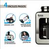 Mini Cafetera De Goteo 4 Tazas Tm Electron Con Molinillo 600w Cromado