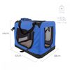 Transportín Para Perros Gatos Mascotas | Talla M|43cm X 63cm X 9cm| Plegable | Azul | Balú | Mobiclinic