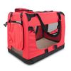 Transportín Para Mascotas | Talla M | Soporta 10 Kg | 57x38x44 Cm | Plegable | Rojo | Balú | Mobiclinic